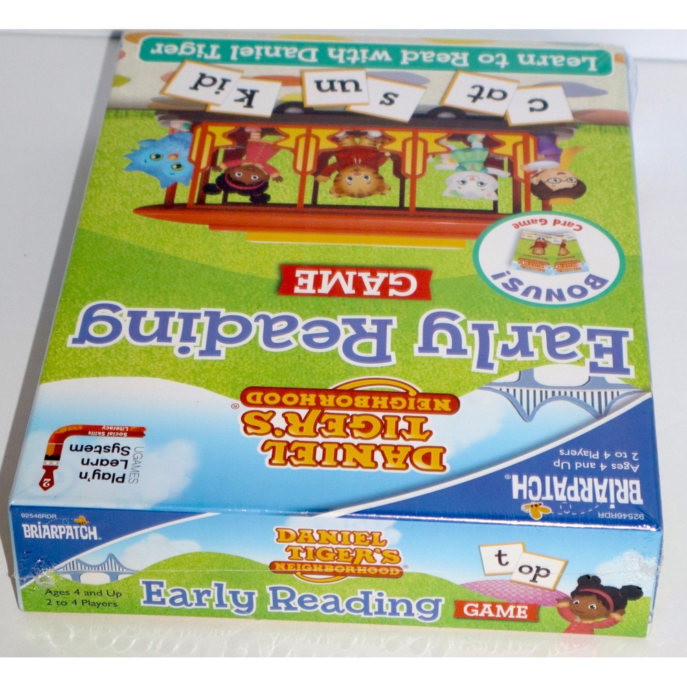 Daniel Tiger Neighborhood Early Reading Game Briarpatch PBS Kids New 92546RDR - Picture 4 of 8